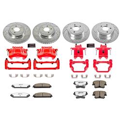 PowerStop Z26 Street Warrior Brake Upgrade Kits with Calipers for 2012-2020 CHARGER, CHALLENGER, 2012-2021 300 - KC2853A-26