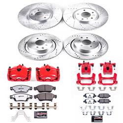 PowerStop Z26 Street Warrior Brake Upgrade Kits with Calipers for 2007-2008 G35, 2008-2013 G37 - KC2862-26