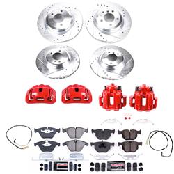 PowerStop Z23 Evolution Sport Brake Upgrade Kits with Calipers for 2009-2010 335I XDRIVE, 2007-2008 335XI - KC2883