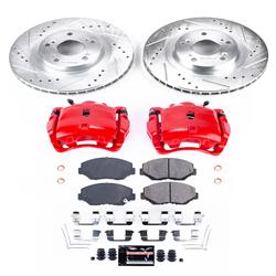 PowerStop Z23 Evolution Sport Brake Upgrade Kits with Calipers for 2012-2015 CIVIC, 2005-2006 CR-V, 2013-2015 ILX - KC3055