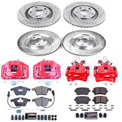 PowerStop Z23 Evolution Sport Brake Upgrade Kits with Calipers for 2004-2009 S4 - KC4010