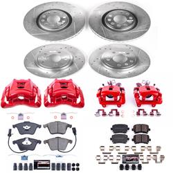 PowerStop Z23 Evolution Sport Brake Upgrade Kits with Calipers for 2005-2009 A4, A4 QUATTRO - KC4065