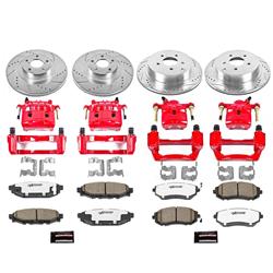 PowerStop Z26 Street Warrior Brake Upgrade Kits with Calipers for 2009-2010 FORESTER, 2008-2010 IMPREZA - KC4077-26