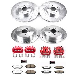 PowerStop Z26 Street Warrior Brake Upgrade Kits with Calipers for 2005 LEGACY, OUTBACK - KC4081-26