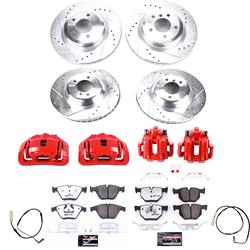 PowerStop Z26 Street Warrior Brake Upgrade Kits with Calipers for 2009-2010 335D, 2007-2010 335I - KC4094-26
