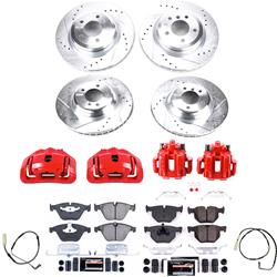 PowerStop Z23 Evolution Sport Brake Upgrade Kits with Calipers for 2009-2010 335D, 2007-2010 335I - KC4094