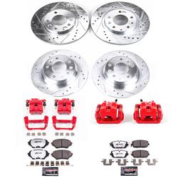 PowerStop Z26 Street Warrior Brake Upgrade Kits with Calipers for 2006-2015 MX-5 MIATA - KC4098-26