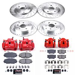 PowerStop Z23 Evolution Sport Brake Upgrade Kits with Calipers for 2011 RAV4 - KC4100A