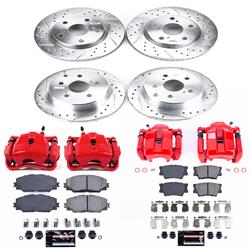 PowerStop Z23 Evolution Sport Brake Upgrade Kits with Calipers for 2011-2018 RAV4 - KC4100C