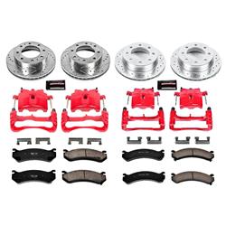PowerStop Z23 Evolution Sport Brake Upgrade Kits with Calipers for 2004 SIERRA 2500 HD, SILVERADO 2500 HD - KC4423