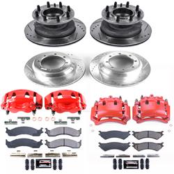 PowerStop Z23 Evolution Sport Brake Upgrade Kits with Calipers for 2003-2005 E-350 CLUB WAGON, 1999 E-350 ECONOLINE CLUB WAGON, 1999-2007 E-350 SUPER DUTY - KC4435