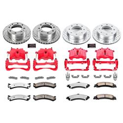 PowerStop Z36 Truck and Tow Brake Upgrade Kits with Calipers for 2005 SIERRA 1500 HD, SILVERADO 1500 HD - KC4454-36