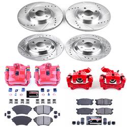 PowerStop Z23 Evolution Sport Brake Upgrade Kits with Calipers for 2001-2005 MIATA - KC4468