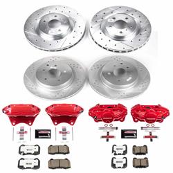 PowerStop Z26 Street Warrior Brake Upgrade Kits with Calipers for 2003-2008 350Z, 2003-2004 G35 - KC4488A-26