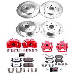 PowerStop Z36 Truck and Tow Brake Upgrade Kits with Calipers for 2004-2006 RX330, 2007-2009 RX350 - KC4530-36