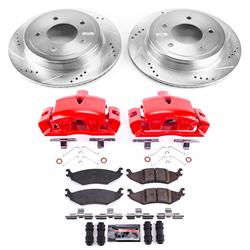 PowerStop Z23 Evolution Sport Brake Upgrade Kits with Calipers for 2004-2006 E-150, 2004-2005 E-150 CLUB WAGON - KC4579