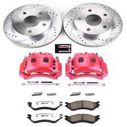 PowerStop Z36 Truck and Tow Brake Upgrade Kits with Calipers for 2000-2001 RAM 1500 - KC5142-36