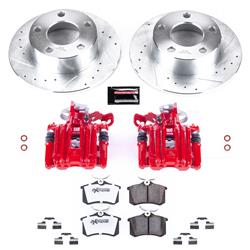 PowerStop Z26 Street Warrior Brake Upgrade Kits with Calipers for 1998-2004 A6, 1998-2005 PASSAT - KC515-26