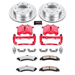 PowerStop Z36 Truck and Tow Brake Upgrade Kits with Calipers for 2005 SIERRA 1500 HD, SILVERADO 1500 HD - KC5225-36