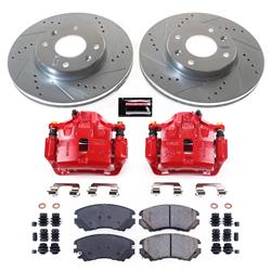 PowerStop Z23 Evolution Sport Brake Upgrade Kits with Calipers for 2002-2006 OPTIMA, 2003-2005 SONATA - KC5290A