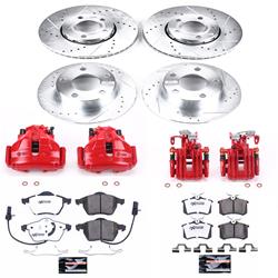 PowerStop Z26 Street Warrior Brake Upgrade Kits with Calipers for 1998-2001 A6 QUATTRO - KC532-26