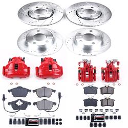 PowerStop Z23 Evolution Sport Brake Upgrade Kits with Calipers for 1998-2001 A6 QUATTRO - KC532