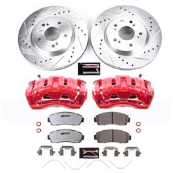PowerStop Z26 Street Warrior Brake Upgrade Kits with Calipers for 2011 ACCORD CROSSTOUR, 2012-2016 CR-V, 2012-2015 CROSSTOUR - KC5432-26