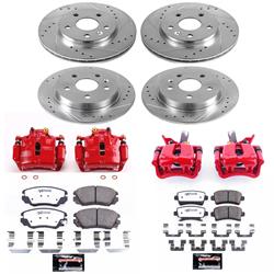 PowerStop Z26 Street Warrior Brake Upgrade Kits with Calipers for 2014-2015 MALIBU, 2016 MALIBU LIMITED - KC5523A-26