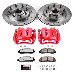 PowerStop Z36 Truck and Tow Brake Upgrade Kits with Calipers for 2007-2008 F-250 SUPER DUTY, 2007-2010 F-350 SUPER DUTY - KC5585-36