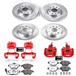 PowerStop Z26 Street Warrior Brake Upgrade Kits with Calipers for 2010-2014 JETTA, GOLF, 2012 BEETLE - KC5747-26