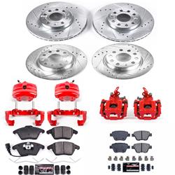 PowerStop Z23 Evolution Sport Brake Upgrade Kits with Calipers for 2010-2014 JETTA, GOLF, 2012 BEETLE - KC5747