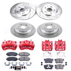 PowerStop Z23 Evolution Sport Brake Upgrade Kits with Calipers for 2010-2011 ACCORD CROSSTOUR, 2012 CROSSTOUR - KC5815
