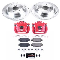 PowerStop Z23 Evolution Sport Brake Upgrade Kits with Calipers for 2017-2020 G80, 2010-2016 GENESIS, 2016-2017 K900 - KC5848