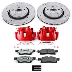 PowerStop Z26 Street Warrior Brake Upgrade Kits with Calipers for 2011-2017 DURANGO, 2011-2012 GRAND CHEROKEE - KC5954-26