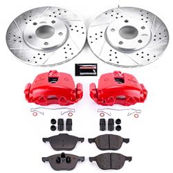 PowerStop Z23 Evolution Sport Brake Upgrade Kits with Calipers for 2012-2013 C30, 2004-2011 S40 - KC5976B