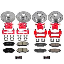 PowerStop Z23 Evolution Sport Brake Upgrade Kits with Calipers for 2011-2013 FORESTER, 2011-2014 IMPREZA - KC6083