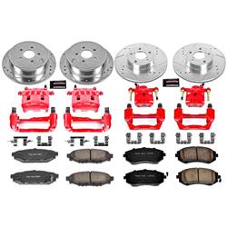 PowerStop Z23 Evolution Sport Brake Upgrade Kits with Calipers for 2008-2010 IMPREZA - KC6110