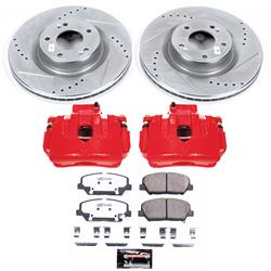PowerStop Z26 Street Warrior Brake Upgrade Kits with Calipers for 2010-2016 GENESIS COUPE - KC6169-26