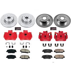 PowerStop Z23 Evolution Sport Brake Upgrade Kits with Calipers for 2010-2016 GENESIS COUPE - KC6170