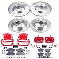 PowerStop Z23 Evolution Sport Brake Upgrade Kits with Calipers for 2002-2004 CR-V - KC6171