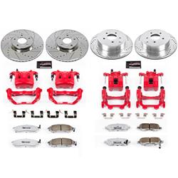 PowerStop Z26 Street Warrior Brake Upgrade Kits with Calipers for 2011-2013 M56, M37, 2012-2013 M35H - KC6237-26