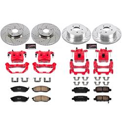 PowerStop Z23 Evolution Sport Brake Upgrade Kits with Calipers for 2011-2013 M56, M37, 2012-2013 M35H - KC6237