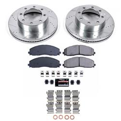 PowerStop Z23 Evolution Sport Brake Upgrade Kits with Calipers for 2012-2022 F-250 SUPER DUTY, 2013-2022 F-350 SUPER DUTY, 2013-2016 F-450 SUPER DUTY - KC6403