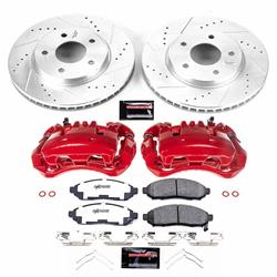PowerStop Z36 Truck and Tow Brake Upgrade Kits with Calipers for 2015-2018 CITY EXPRESS, 2011-2014 LEAF, 2013-2018 NV200 - KC6492-36