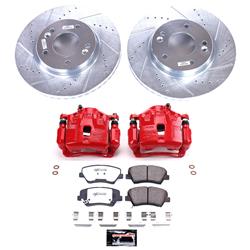 PowerStop Z26 Street Warrior Brake Upgrade Kits with Calipers for 2011-2016 ELANTRA, 2013-2014 ELANTRA COUPE - KC6503-26
