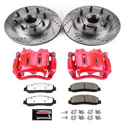 PowerStop Z36 Truck and Tow Brake Upgrade Kits with Calipers for 2012 F-250 SUPER DUTY, F-350 SUPER DUTY - KC6550-36