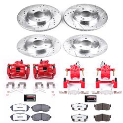 PowerStop Z26 Street Warrior Brake Upgrade Kits with Calipers for 1996-1999 I30, 1995-1999 MAXIMA - KC662-26