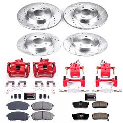 PowerStop Z23 Evolution Sport Brake Upgrade Kits with Calipers for 1996-1999 I30, 1995-1999 MAXIMA - KC662