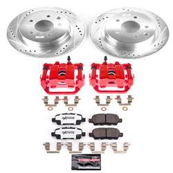 PowerStop Z26 Street Warrior Brake Upgrade Kits with Calipers for 2011-2025 LEAF, 2014-2020 ROGUE, 2017-2022 ROGUE SPORT - KC6761A-26