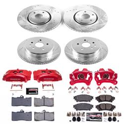 PowerStop Z23 Evolution Sport Brake Upgrade Kits with Calipers for 2016-2017 IS200T, 2018-2020 IS300, 2014-2020 IS350 - KC6929